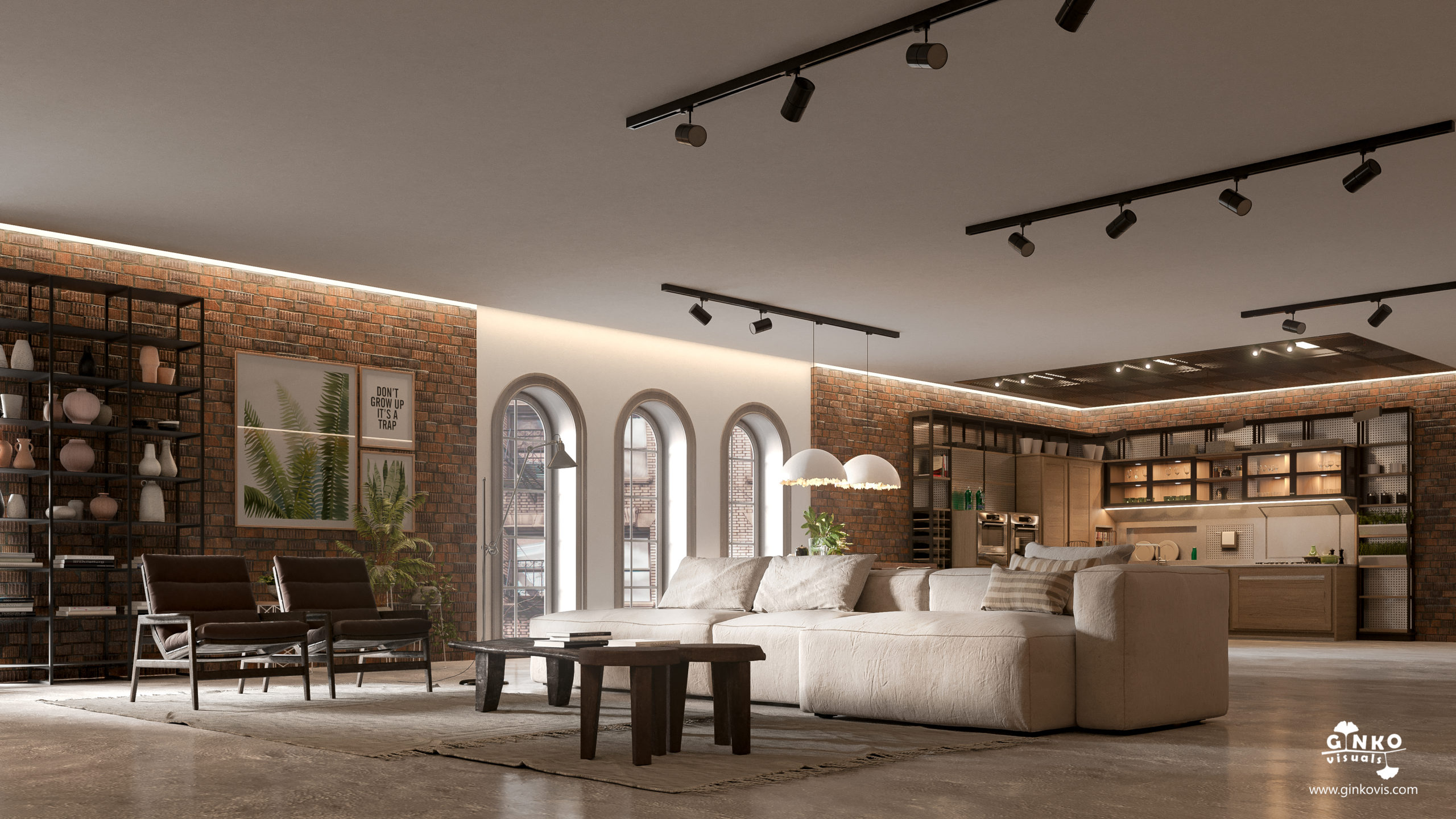 Loft style apartment